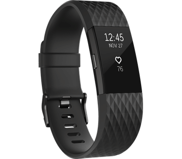 Fitbit Charge 2 - Black/Gunmetal (S)