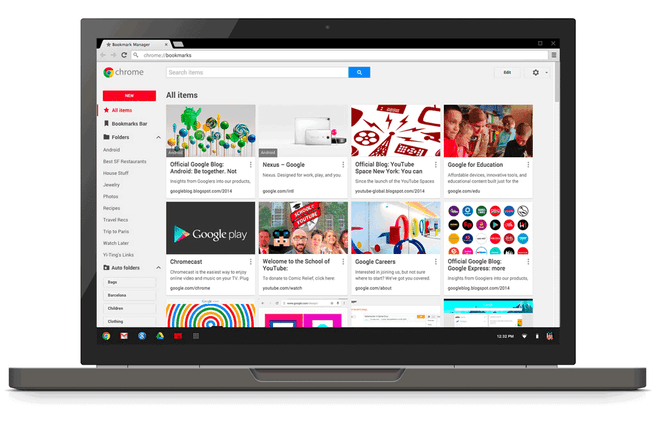 Chrome bookmark