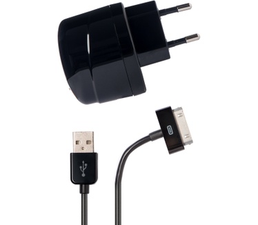 Azuri Thuislader - zwart - voor Apple iPhone, iPod Mini/Video/Nano