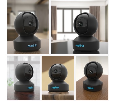Reolink E-serie E330-B- 4 MP beveiligingscamera voor binnen, detectie van personen/huisdieren, automatische tracking, 2,4/5 GHz wifi, tweewegaudio