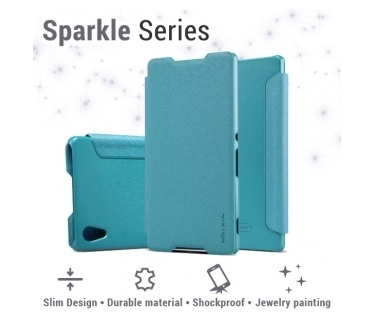Nillkin Leather Case Sony Xperia Z3+ - Sparkle Series - Blue