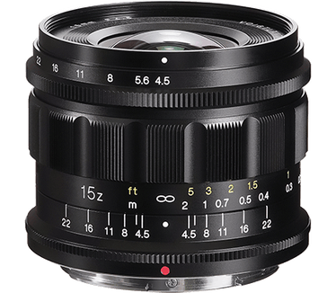 Voigtländer Voigtlander Heliar Super Wide 15mm f/4.5 Nikon Z-mount objectief Zwart