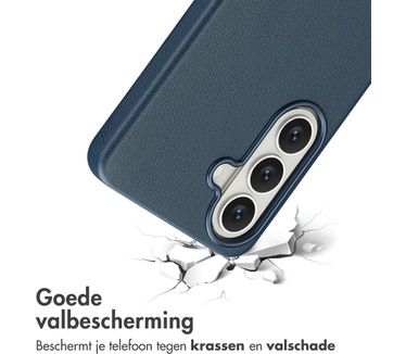 Accezz MagSafe Leather Backcover Samsung Galaxy S26 - Nightfall Blue