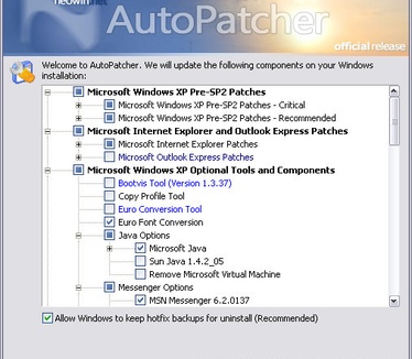 AutoPatcher XP 4.6.24 screenshot