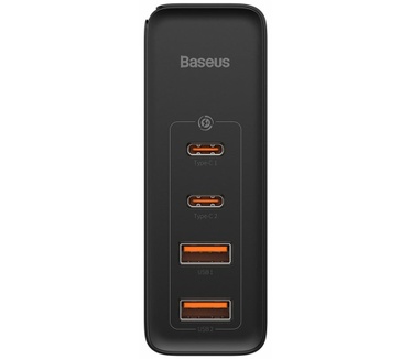 Baseus GaN2 4 Ports Fast Charger 100W - Zwart