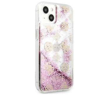 Guess 4G Liquid Glitter BackCase Apple iPhone 13 Mini (5.4") Roze Roze