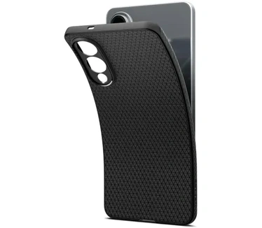 Spigen Liquid Air TPU Back Cover Samsung Galaxy S25 Edge Zwart