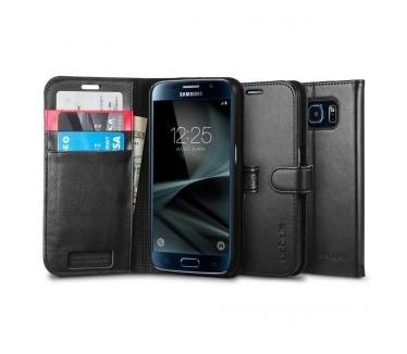 Spigen Wallet S Samsung Galaxy S7 Case - 555CS20027 - Black