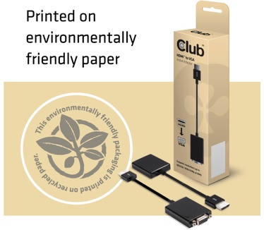 Club 3D HDMI 1.4 to VGA Active Adapter Zwart