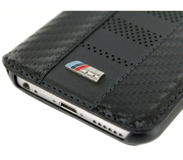 BMW M Carbon Inspiration Leather Book Case - Apple iPhone 6(S) 4,7" - Zwart Zwart