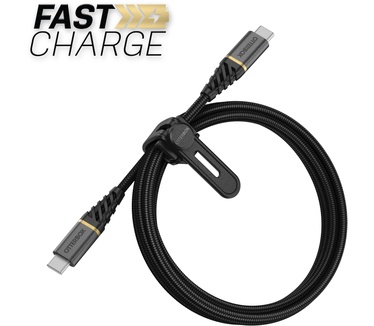 Otterbox Premium Cable USB C-C 1M USB-PD, zwart