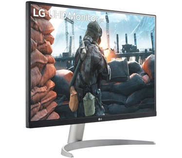 LG 27UP600-W Zilver, Zwart