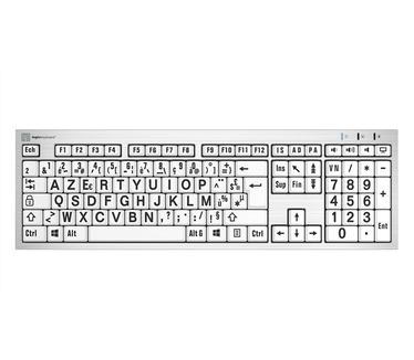 LogicKeyboard LargePrint - LKB-LPRNTBW-AJPU-FR