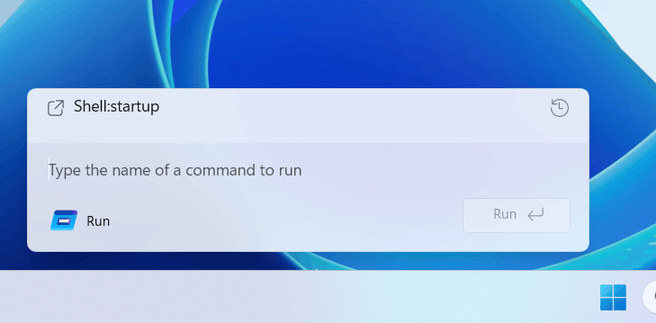 Run-dialog Windows 11