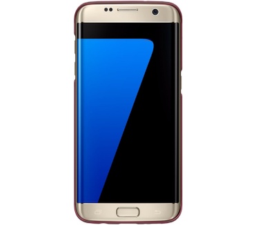 Nillkin Hard Case Synthetisch Carbon voor Galaxy S7 Edge - Rood Rood