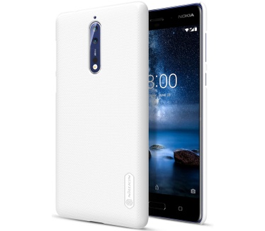 Nillkin Frosted Shield Hard Case voor Nokia 8 - Wit Wit