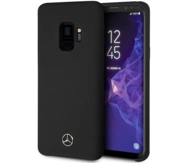Mercedes-Benz Silicone Case voor Samsung Galaxy S9 - Zwart  Zwart