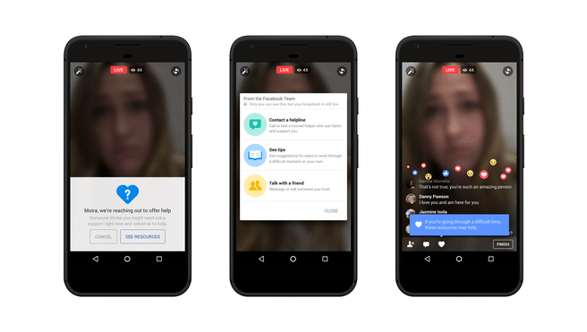 Zelfmoordpreventie op Facebook Live