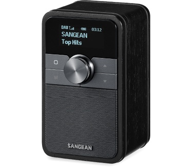 Sangean DDR-8 compacte houten DAB+ en FM radio met Bluetooth ontvangst, Midnight Oak