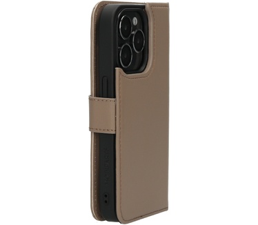 Mobiparts Leather 2 in 1 Wallet Case Apple iPhone 15 Pro Taupe