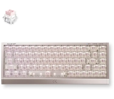MCHOSE Ace 68 GT Full-aluminum Esports Hall Effect, Mount Tai Magnetic GT, QWERTY US, Champagne