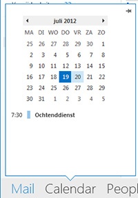 Microsoft Outlook 2013 - Peek