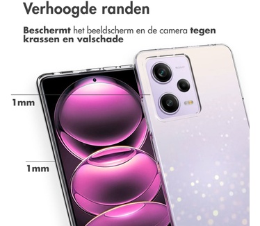 Accezz Clear Backcover Xiaomi Redmi Note 12 Pro - Transparant