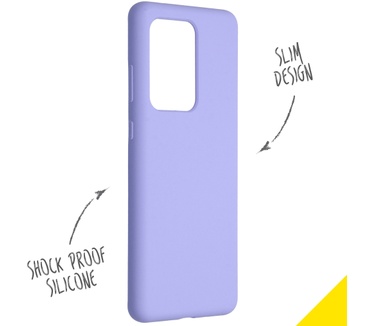 Accezz Liquid Silicone Backcover Samsung Galaxy S20 Ultra - Paars (Galaxy S20 Ultra) Paars