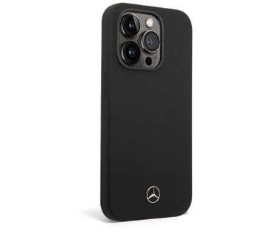 Guess Mercedes-Benz Silicone Back Case iPhone 14 Pro Max (6.7") - Zwart Zwart