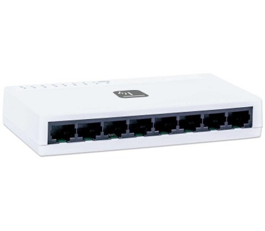 Techly 8 Ports 10/100 Mbps Fast Ethernet Switch Hub I-SWHUB-080TY