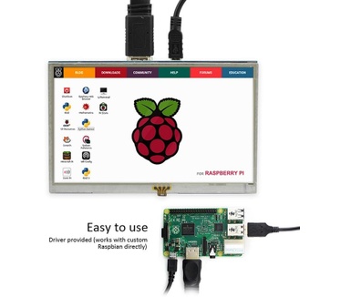 HDMI 5 Inch 800x480 TFT Display for Raspberry Pi B+/2B/3B