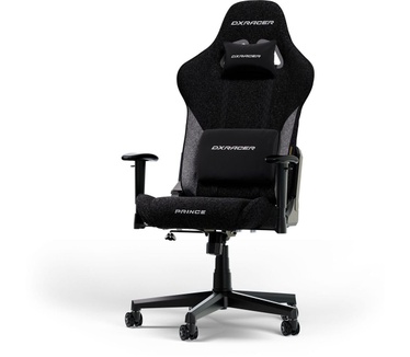 DXRacer PRINCE Gaming Chair Black & Grey Fabric L