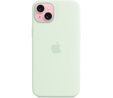 Apple Siliconenhoesje met MagSafe voor iPhone 15 Plus - Zacht mintgroen