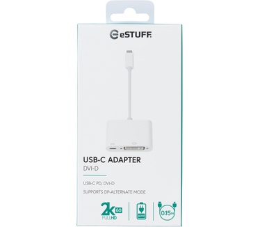 eStuff USB-C DVI Charging Adapter