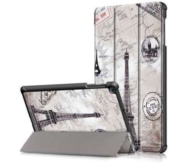 qMust Samsung Galaxy Tab A 10.1 (2019) Tri-Fold Case - Eiffeltoren