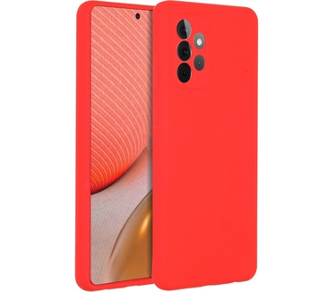 Accezz Liquid Silicone Backcover Samsung Galaxy A72 - Rood