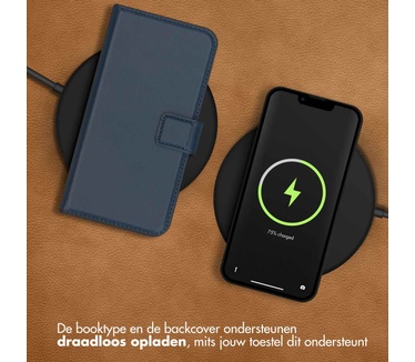 Accezz Premium Leather 2 in 1 Wallet Bookcase Samsung Galaxy S22 Ultra - Donkerblauw