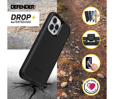 Otterbox Defender Series voor Apple iPhone 12 Pro Max, zwart