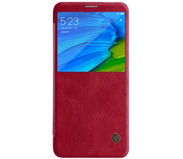 Nillkin Qin View BookCase - Xiaomi Redmi Note 5 Pro - Rood  Rood