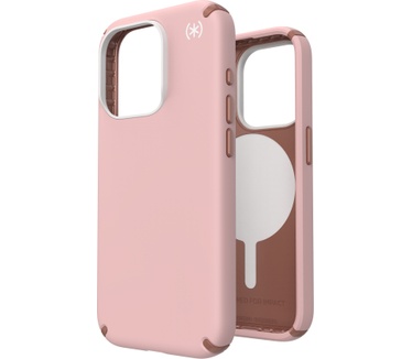 Speck Presidio2 Pro + MS Apple iPhone 15 Pro Dahlia Pink - with Microban