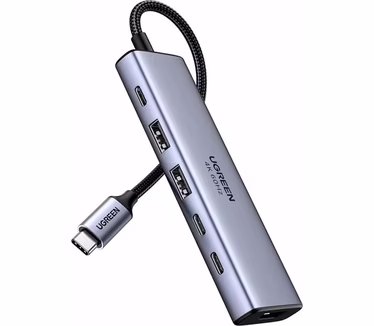 Ugreen USB-C Hub 6-in-1 HDMI - 2x USB-A 3.2 - 2x USB-C 3.2 - PD