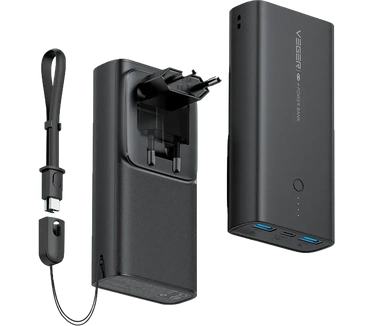 VEGER powerbank 10 000 mAh PD QC3.0 20W ACE100 (W1146) black