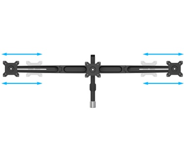 Multibrackets M VESA Desktopmount Triple Stand 15"-24" Expansion Kit