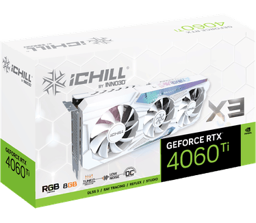Inno3D GeForce RTX 4060 Ti 8GB ICHILL X3 White