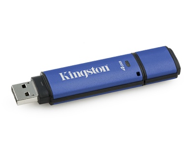 Kingston DataTraveler Vault Privacy Managed 4GB Blauw