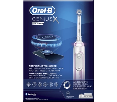 Oral-B Genius X 20000N Elektrische Tandenborstel Roze Powered By Braun