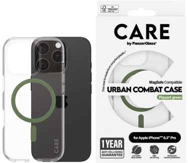 PanzerGlass CARE by PG Green MagS iPhone16 6.3 Pro