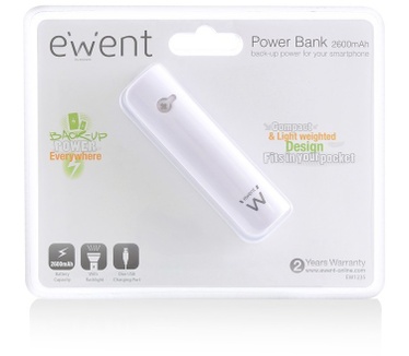 Ewent USB Powerbank 2600mAh
