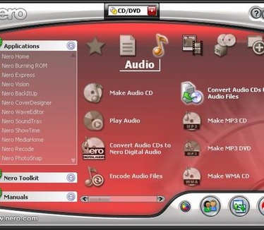 Nero 7 Premium screenshot (resized)