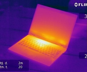Warmtebeelden Toshiba Portégé X20W